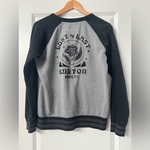 Lost at last Burton crew neck sweater